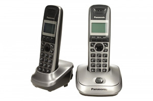 Panasonic Cordless Phone KX-TG2512 Dect/Grey/Duo