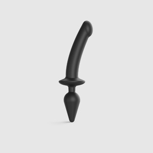 Switch Plug-in Semi-realistic Dildo Black XXL