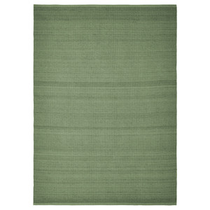 TIDTABELL Rug, flatwoven, green, 170x240 cm