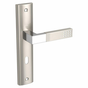 Door Handle Kuchinox Prima, satin/chrome