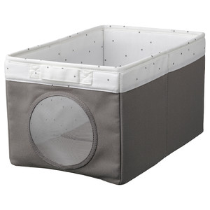 LEN Box, grey/dotted white, 25x37x22 cm