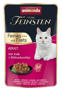 Animonda vom Feinsten Cat Adult Veal & Chicken Fillet Pouch 85g