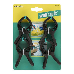 Wolfcraft Microfix Spring Clamp 30mm 4 Pack