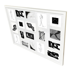 GoodHome Collage Frame Islande 65.6 x 85.6 cm 18, white
