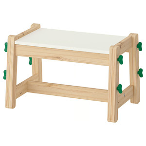 FLISAT Children's bench, height adjustable/green