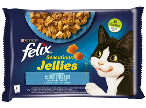 Felix Sensations Fish Wet Cat Food 4x85g