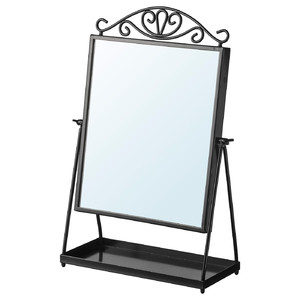 KARMSUND Table mirror, black, 27x43 cm