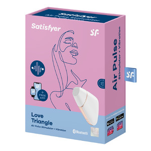 Satisfyer Air Pulse Stimulator & Vibration Love Triangle White incl. Bluetooth and App