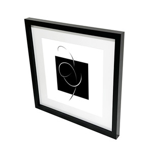 GoodHome Picture Frame Islande 40 x 40 cm, black