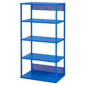 PLATSA Open shelving unit, blue, 60x40x120 cm