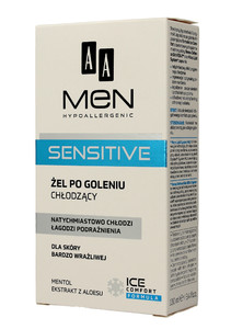 AA Men Hypoallergenic Aftershave Cooling Gel Sensitive 100ml