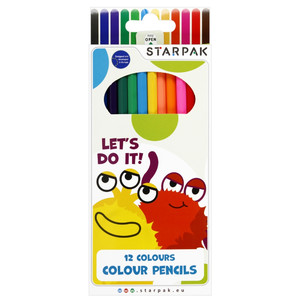 Starpak Colour Pencils Monster 12 Colours