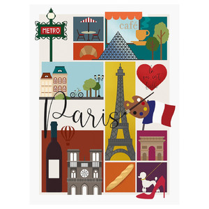 PJÄTTERYD Picture, Paris, 30x40 cm