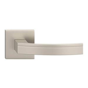 Door Handle Verso Barcelona Q, square rose, velvet nickel