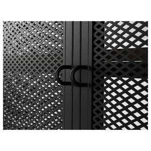 FJÄLLBO TV bench, black, 198x45x54 cm
