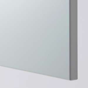 METOD Wall cabinet horizontal w 2 doors, white/Veddinge grey, 60x80 cm