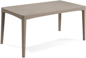 Outdoor Dining Table GIRONA 160 cm, cappuccino