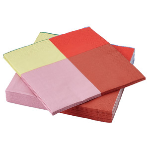 TESAMMANS Paper napkin, multicolour, 33x33 cm