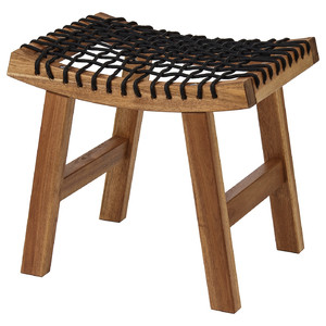 STACKHOLMEN Stool, outdoor, light brown stained, 48x35x43 cm