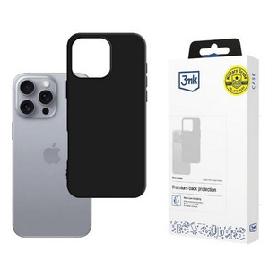 3MK Matt Phone Case iPhone 16 Pro Max 6,9, black