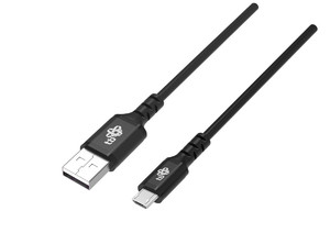 TB Cable USB A-Micro USB 2m silicone Quick Charge, black