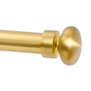 Curtain Pole Finial Flat 18 mm, brass