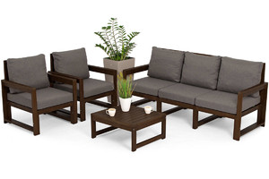 Outdoor Furniture Set MALTA, dark brown/graphite