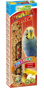 Nestor Classic Stick for Parakeets with Fruit 2pcs