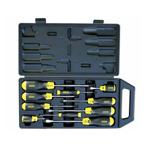 Stanley Screwdriver Set CUSHION GRIP 10pcs, Slotted + Phillips