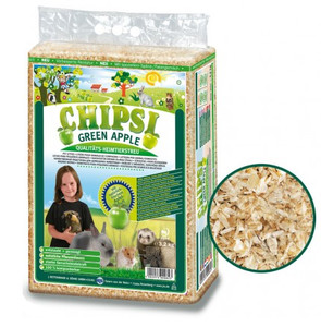 Chipsi Green Apple Wood Chip Litter for Small Animals 60L / 3.2kg