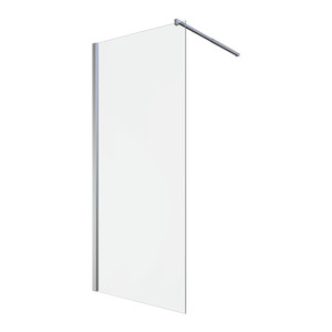GoodHome Walk-in Shower Panel Beloya 100 cm, chrome/transparent