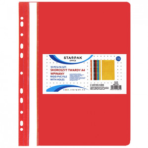 File Folder A4, red, 10pcs