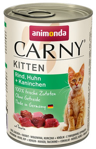 Animonda Carny Kitten Cat Food Beef, Chicken & Rabbit 400g