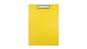 Clipboard A4, PVC, yellow
