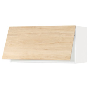 METOD Wall cabinet horizontal, white/Askersund light ash effect, 80x40 cm