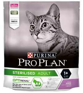 Purina Pro Plan Cat Sterilised Optirenal Turkey Cat Dry Food 400g