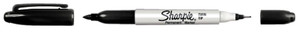 Sharpie Marker Perman 2in1 12pcs, black