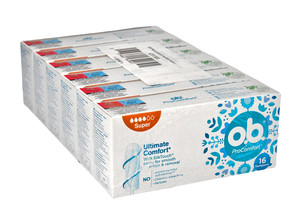 O.B.ProComfort Tampons Ultimate Super 16 x 6pcs