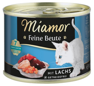 Miamor Feine Beute Lachs Salmon Cat Food Can 185g