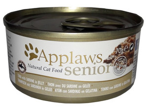 Applaws Natural Cat Food Senior Tuna with Sardine in Jelly 70g