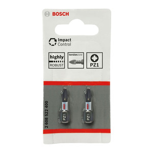Bosch PZ1 Bits 25 mm, 2 pack