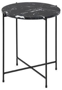 Coffee Table Avila, high, black marble