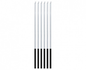 Candles Magic Flame 6pcs, silver