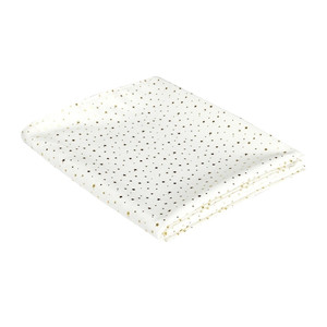 Tablecloth Star Dore 140x250cm, white/gold