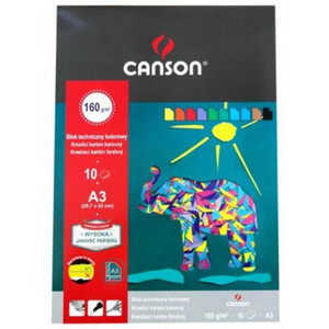 Canson Colour Paper Pad A3 10 Sheets 10pcs