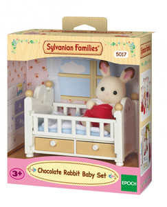 Sylvanian Families Chocolate Rabbit Baby Set 3+