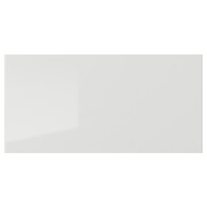 RINGHULT Drawer front, high-gloss light grey, 40x20 cm
