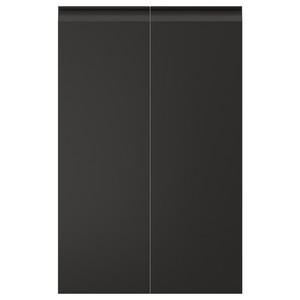 UPPLÖV 2-p door f corner base cabinet set, left-hand/matt anthracite, 25x80 cm