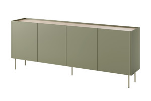 Four-Door Cabinet Desin 220, olive/nagano oak