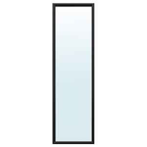 NYPONBUSKE Mirror, black, 40x135 cm